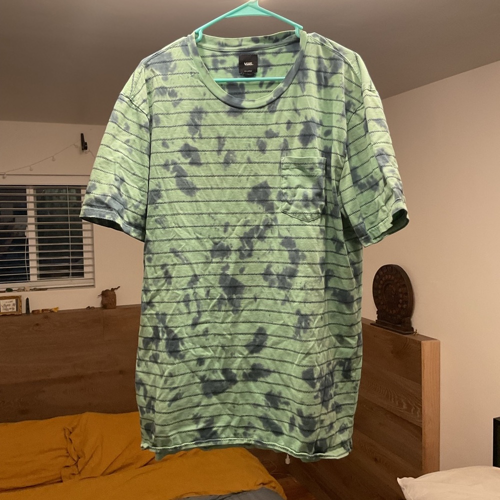 Vans Green and Black Short Sleeve Tee